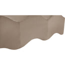 Meridian Wave Taupe Velvet Bench IMAGE 9