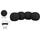 Meridian Apollo Black Boucle Fabric Bench IMAGE 10