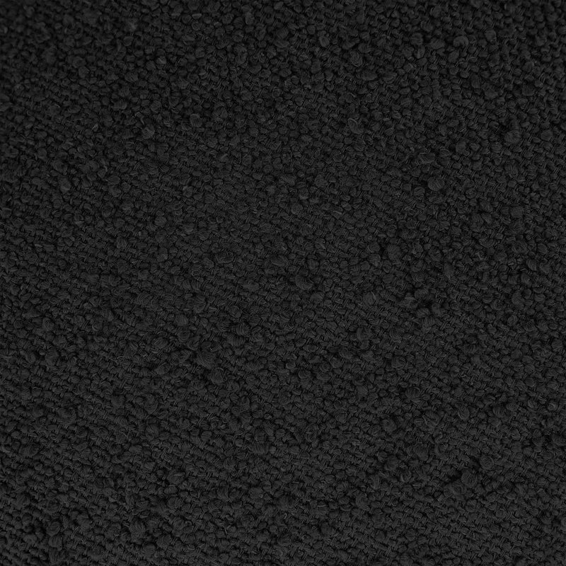 Meridian Apollo Black Boucle Fabric Bench IMAGE 8