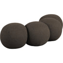 Meridian Apollo Brown Boucle Fabric Bench IMAGE 6