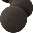 Meridian Apollo Brown Boucle Fabric Bench IMAGE 7