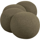 Meridian Apollo Olive Boucle Fabric Bench IMAGE 5