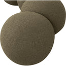 Meridian Apollo Olive Boucle Fabric Bench IMAGE 7