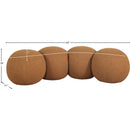 Meridian Apollo Saddle Boucle Fabric Bench IMAGE 9