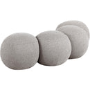 Meridian Apollo Taupe Boucle Fabric Bench IMAGE 6
