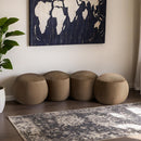 Meridian Apollo Beige Velvet Bench IMAGE 2