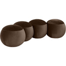 Meridian Apollo Brown Velvet Bench IMAGE 3