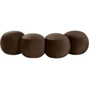 Meridian Apollo Brown Velvet Bench IMAGE 4