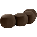 Meridian Apollo Brown Velvet Bench IMAGE 6