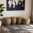 Meridian Apollo Camel Velvet Bench IMAGE 2