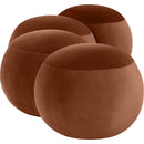 Meridian Apollo Cognac Velvet Bench IMAGE 5