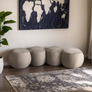 Meridian Apollo Cream Velvet Bench IMAGE 2