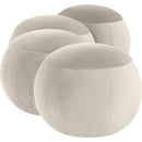 Meridian Apollo Cream Velvet Bench IMAGE 5