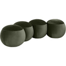 Meridian Apollo Green Velvet Bench IMAGE 3