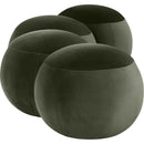 Meridian Apollo Green Velvet Bench IMAGE 5