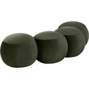 Meridian Apollo Green Velvet Bench IMAGE 6