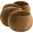 Meridian Apollo Saddle Velvet Bench IMAGE 5