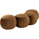 Meridian Apollo Saddle Velvet Bench IMAGE 6