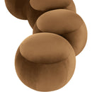 Meridian Apollo Saddle Velvet Bench IMAGE 7