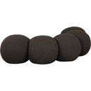 Meridian Apollo Brown Boucle Fabric Bench IMAGE 6