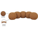 Meridian Apollo Saddle Boucle Fabric Bench IMAGE 10