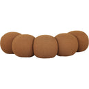 Meridian Apollo Saddle Boucle Fabric Bench IMAGE 4