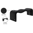 Meridian Willow Black Vegan Leather Bench IMAGE 11