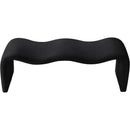 Meridian Willow Black Vegan Leather Bench IMAGE 5