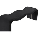 Meridian Willow Black Vegan Leather Bench IMAGE 7