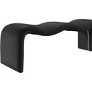 Meridian Willow Black Vegan Leather Bench IMAGE 8