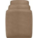 Meridian Willow Brown Vegan Leather Bench IMAGE 4