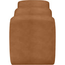 Meridian Willow Cognac Vegan Leather Bench IMAGE 4