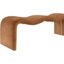 Meridian Willow Cognac Vegan Leather Bench IMAGE 8