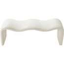 Meridian Willow Cream Vegan Leather Bench IMAGE 5