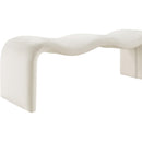 Meridian Willow Cream Vegan Leather Bench IMAGE 8
