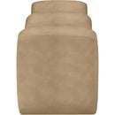 Meridian Willow Tan Vegan Leather Bench IMAGE 4