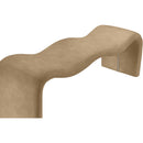 Meridian Willow Tan Vegan Leather Bench IMAGE 7