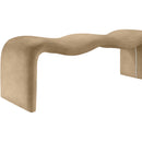 Meridian Willow Tan Vegan Leather Bench IMAGE 8