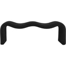 Meridian Willow Black Corduroy Fabric Bench IMAGE 3