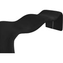 Meridian Willow Black Corduroy Fabric Bench IMAGE 7