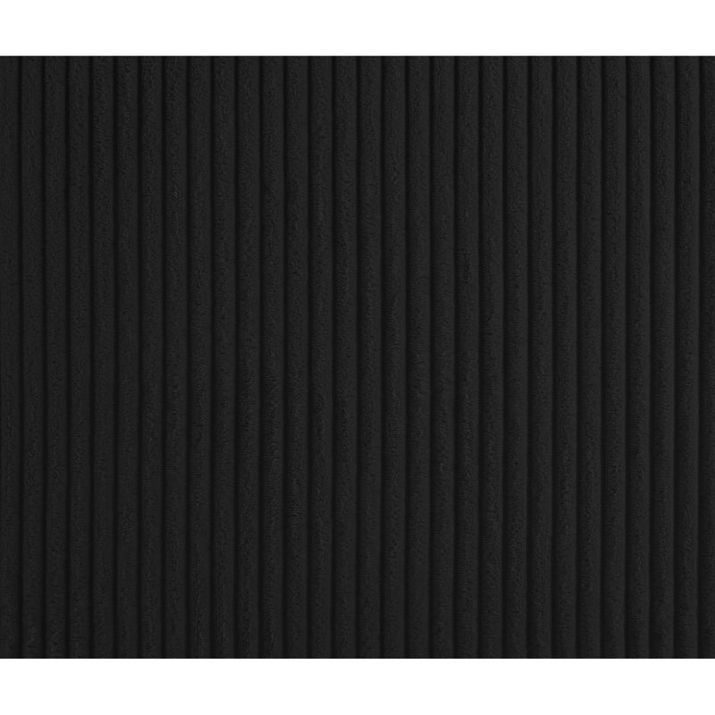 Meridian Willow Black Corduroy Fabric Bench IMAGE 9