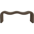 Meridian Willow Brown Corduroy Fabric Bench IMAGE 3