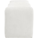 Meridian Willow Cream Corduroy Fabric Bench IMAGE 4