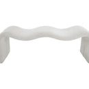 Meridian Willow Cream Corduroy Fabric Bench IMAGE 6