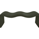 Meridian Willow Green Corduroy Fabric Bench IMAGE 6