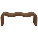 Meridian Willow Saddle Corduroy Fabric Bench IMAGE 3