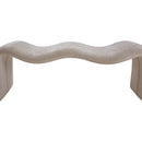 Meridian Willow Beige Chenille Fabric Bench IMAGE 8