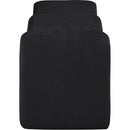 Meridian Willow Black Chenille Fabric Bench IMAGE 4