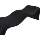 Meridian Willow Black Chenille Fabric Bench IMAGE 7