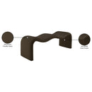 Meridian Willow Brown Chenille Fabric Bench IMAGE 11